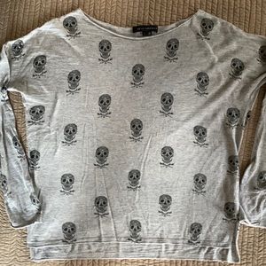 Skull Cashmere cotton skull sweater